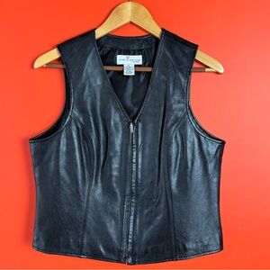 Croft & Barrow lambskin leather vest